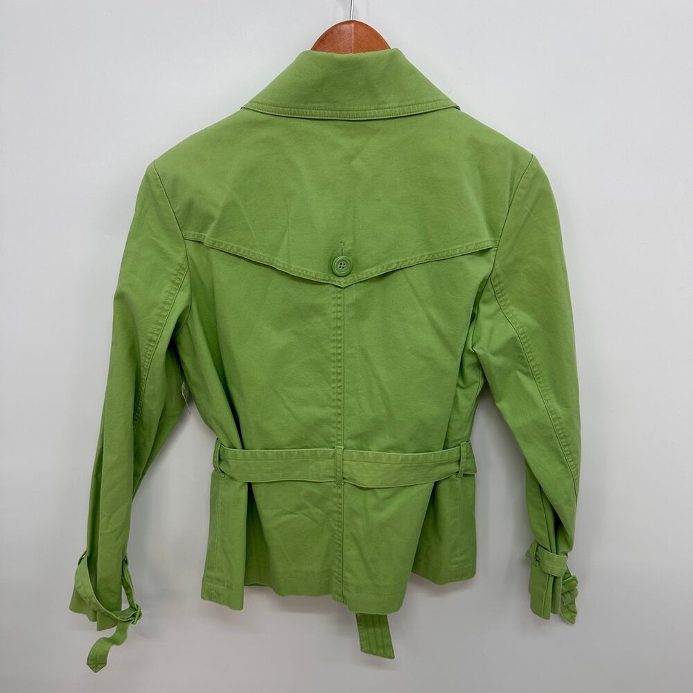 TALBOTS Green Collared Spring Blazer Jacket // 12 Petite - Picture 9 of 9
